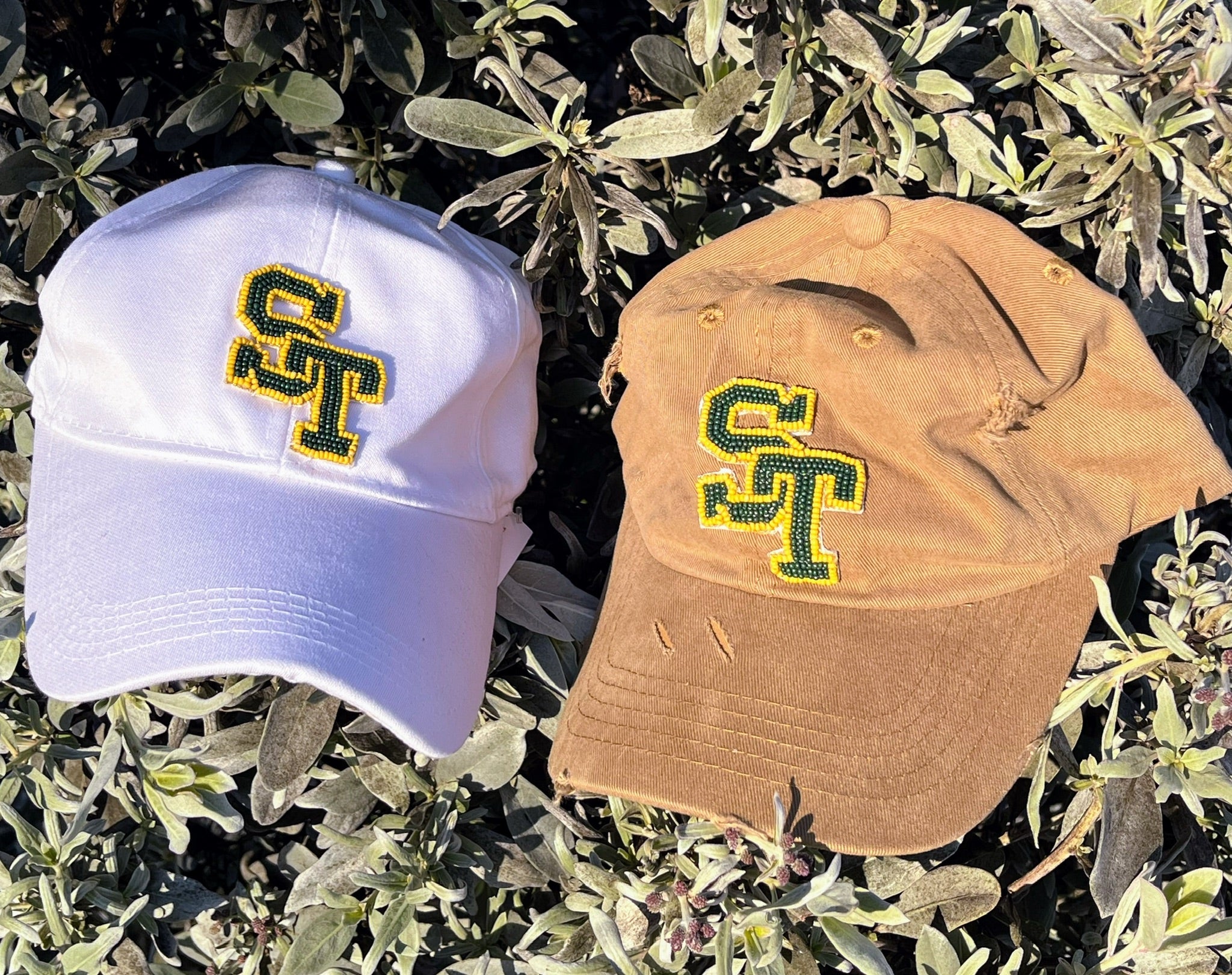 School Spirit Beaded Baseball Hats