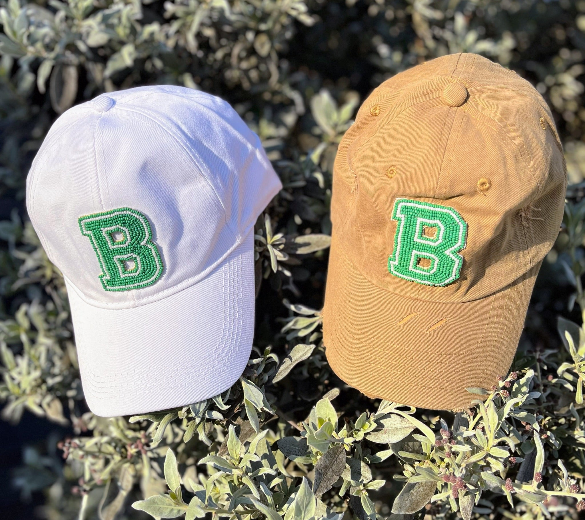 School Spirit Beaded Baseball Hats