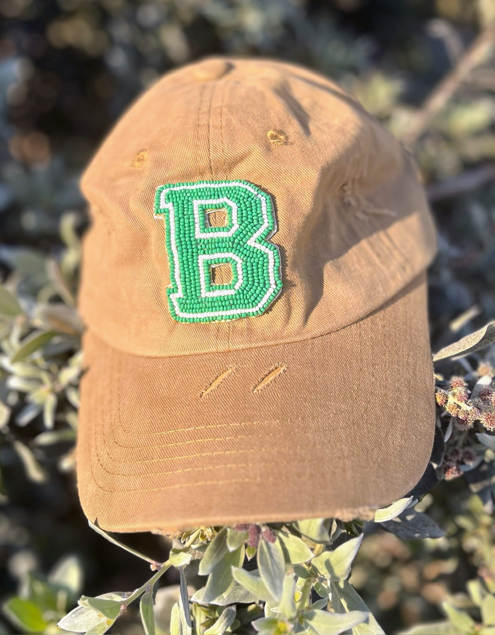 School Spirit Beaded Baseball Hats