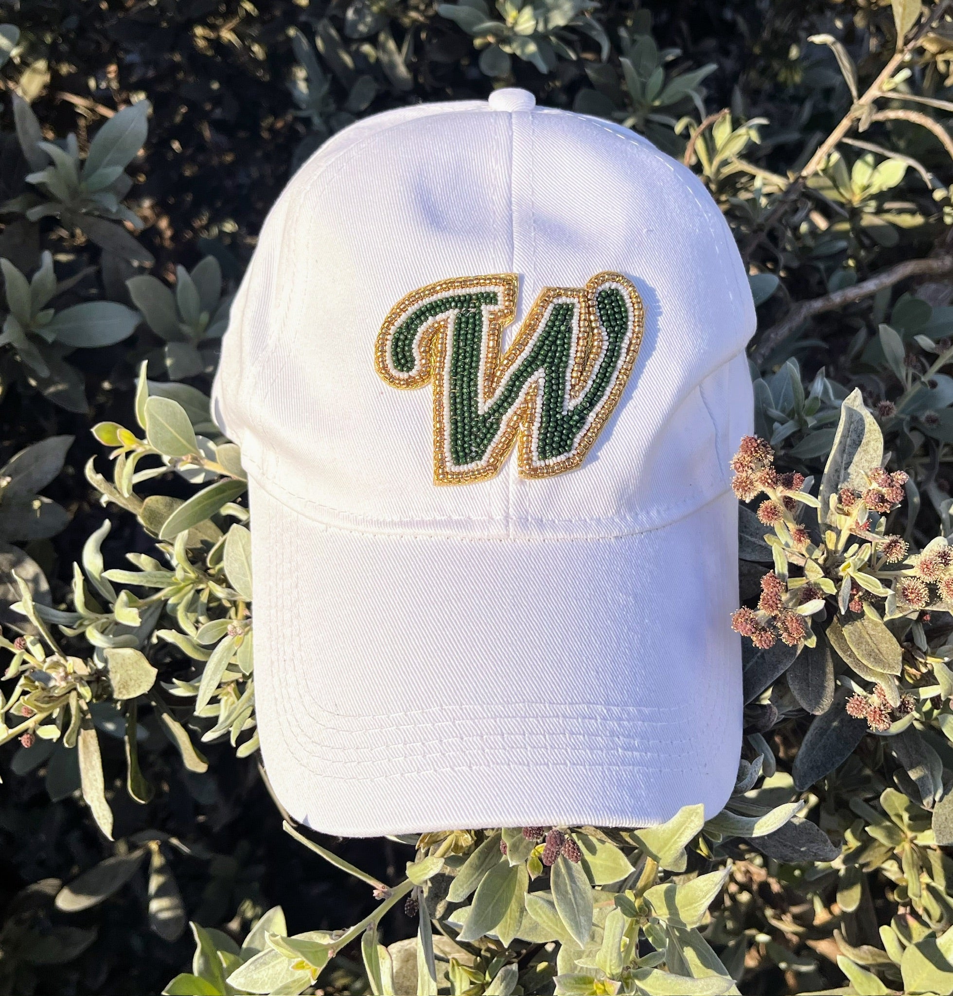 School Spirit Beaded Baseball Hats
