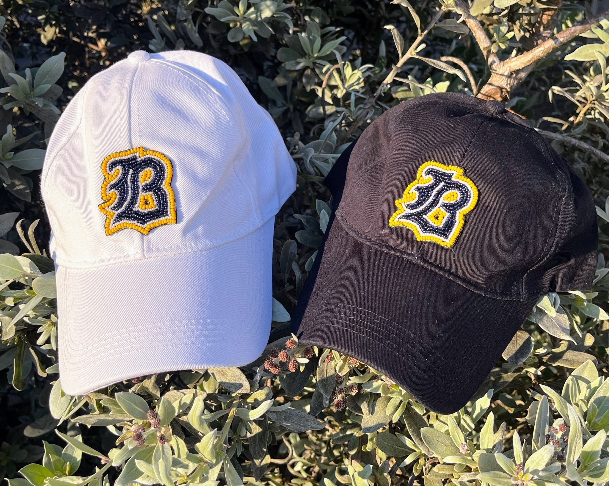 School Spirit Beaded Baseball Hats