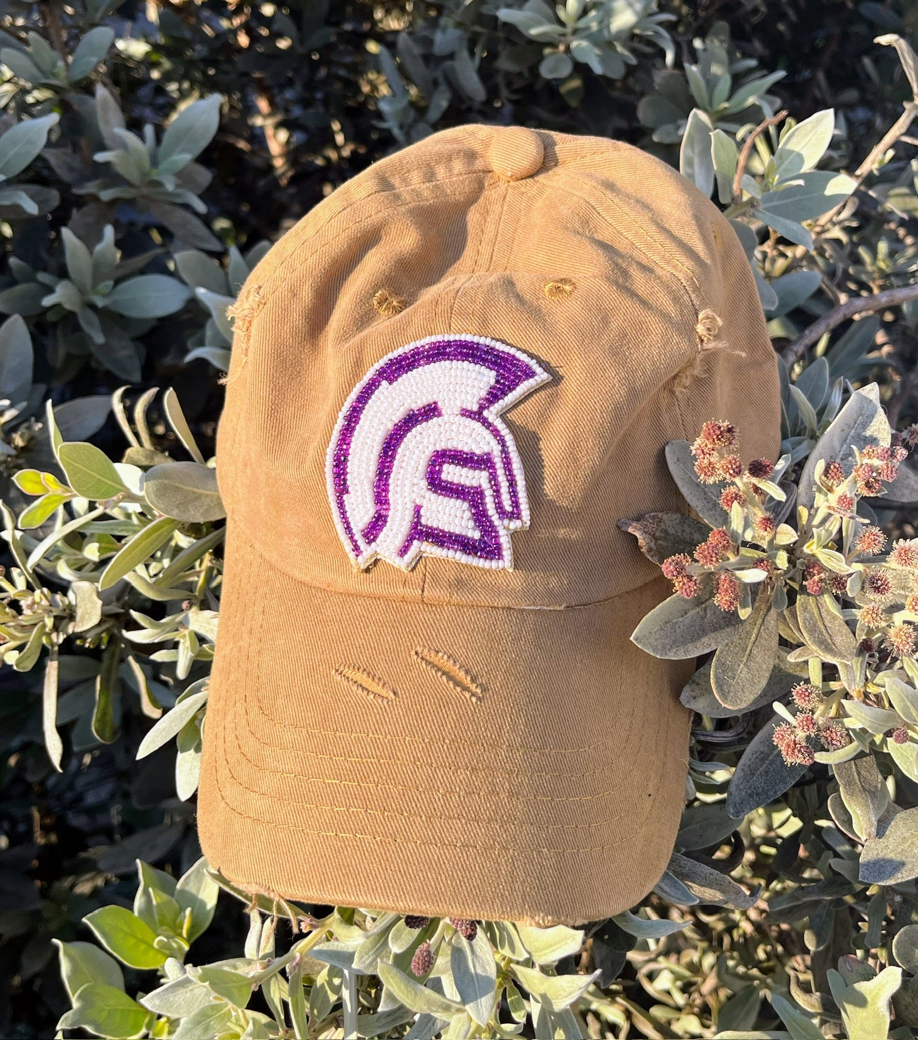 School Spirit Beaded Baseball Hats