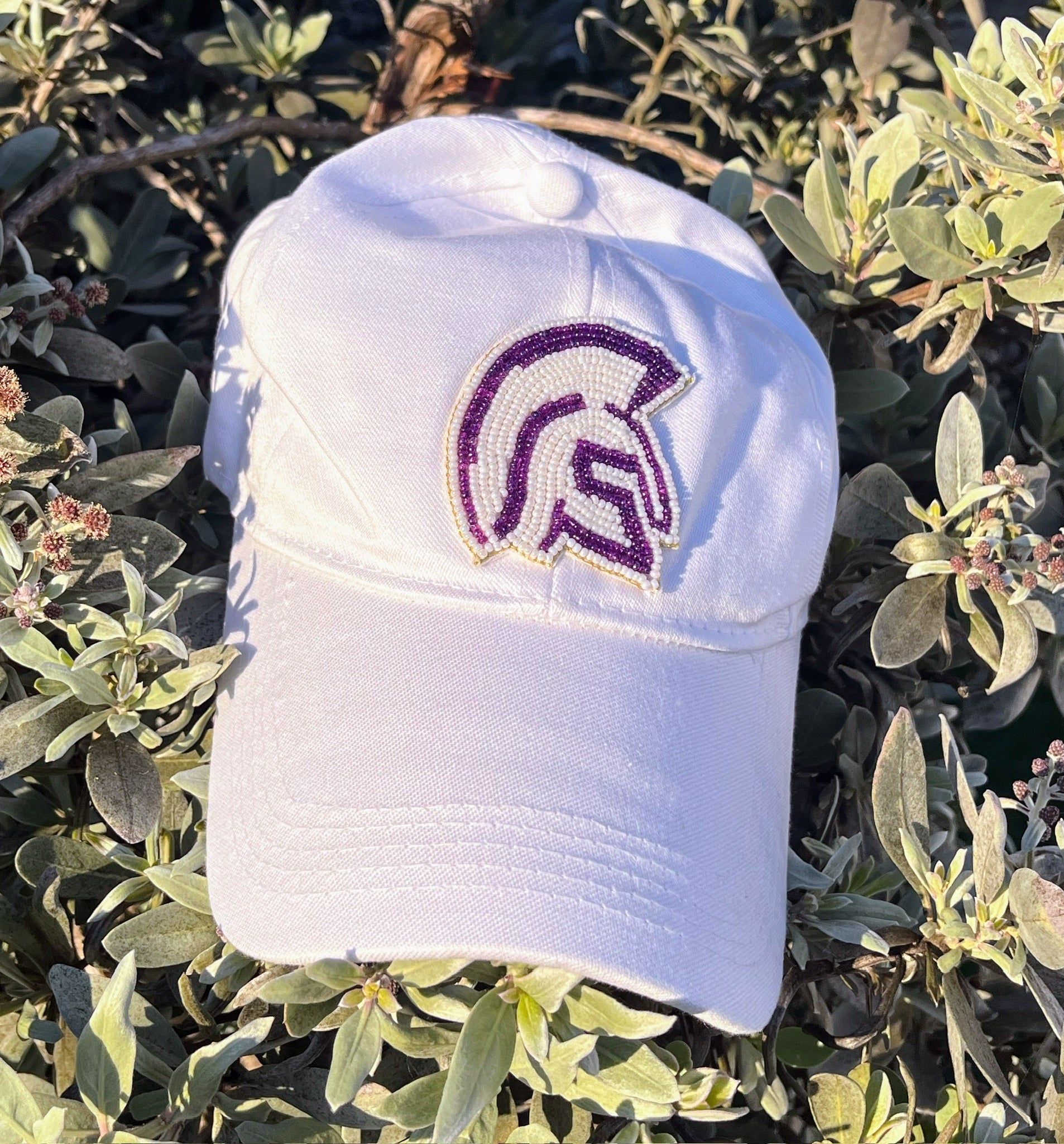 School Spirit Beaded Baseball Hats