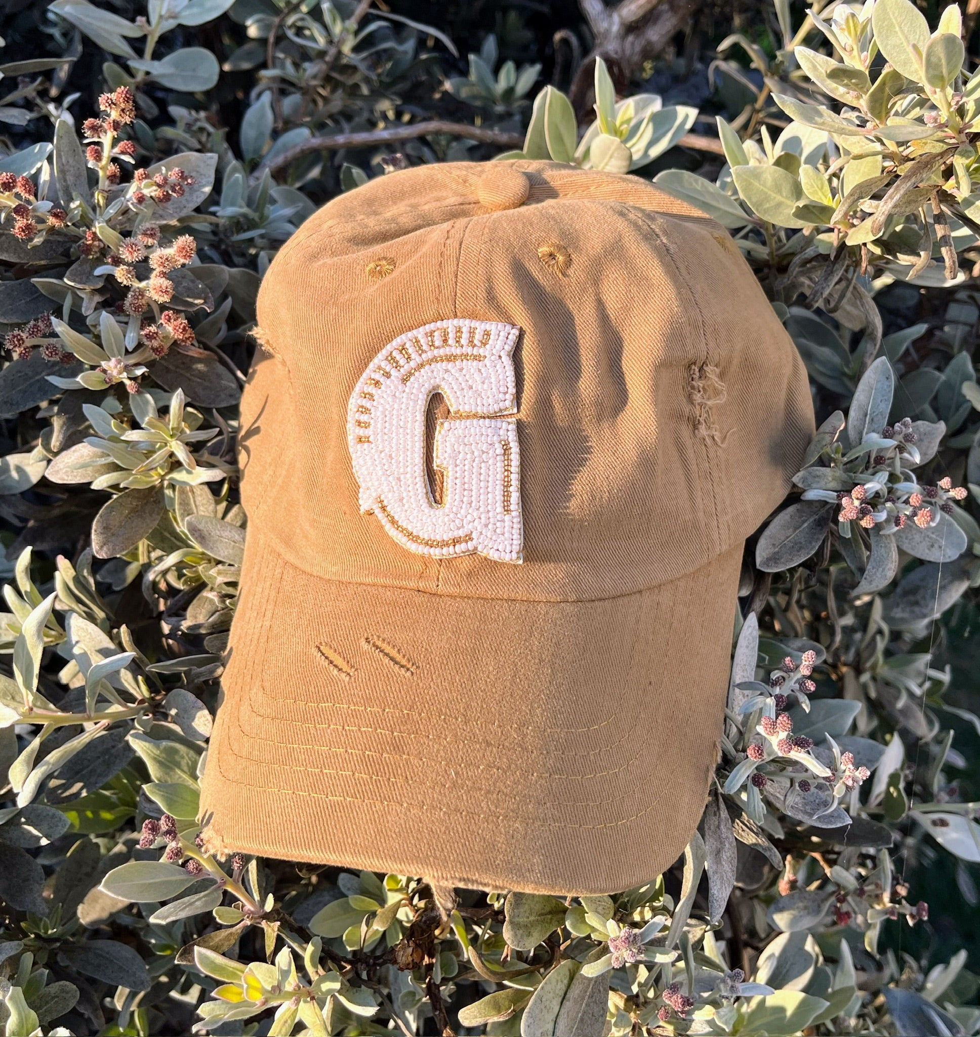 School Spirit Beaded Baseball Hats