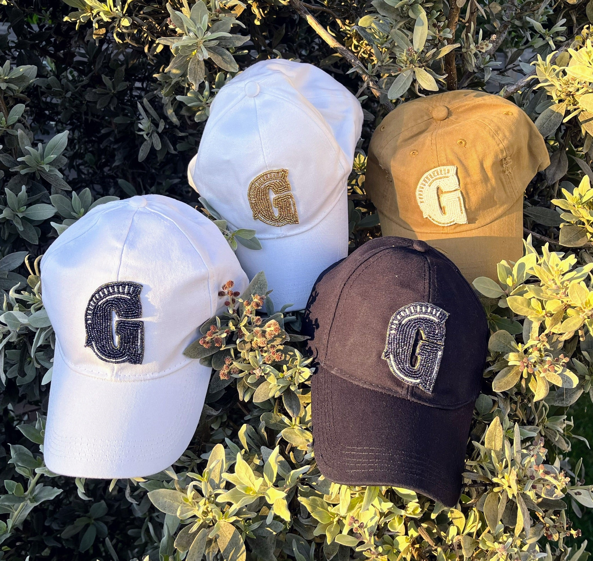 School Spirit Beaded Baseball Hats