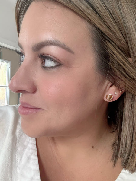 Gold Knot Studs