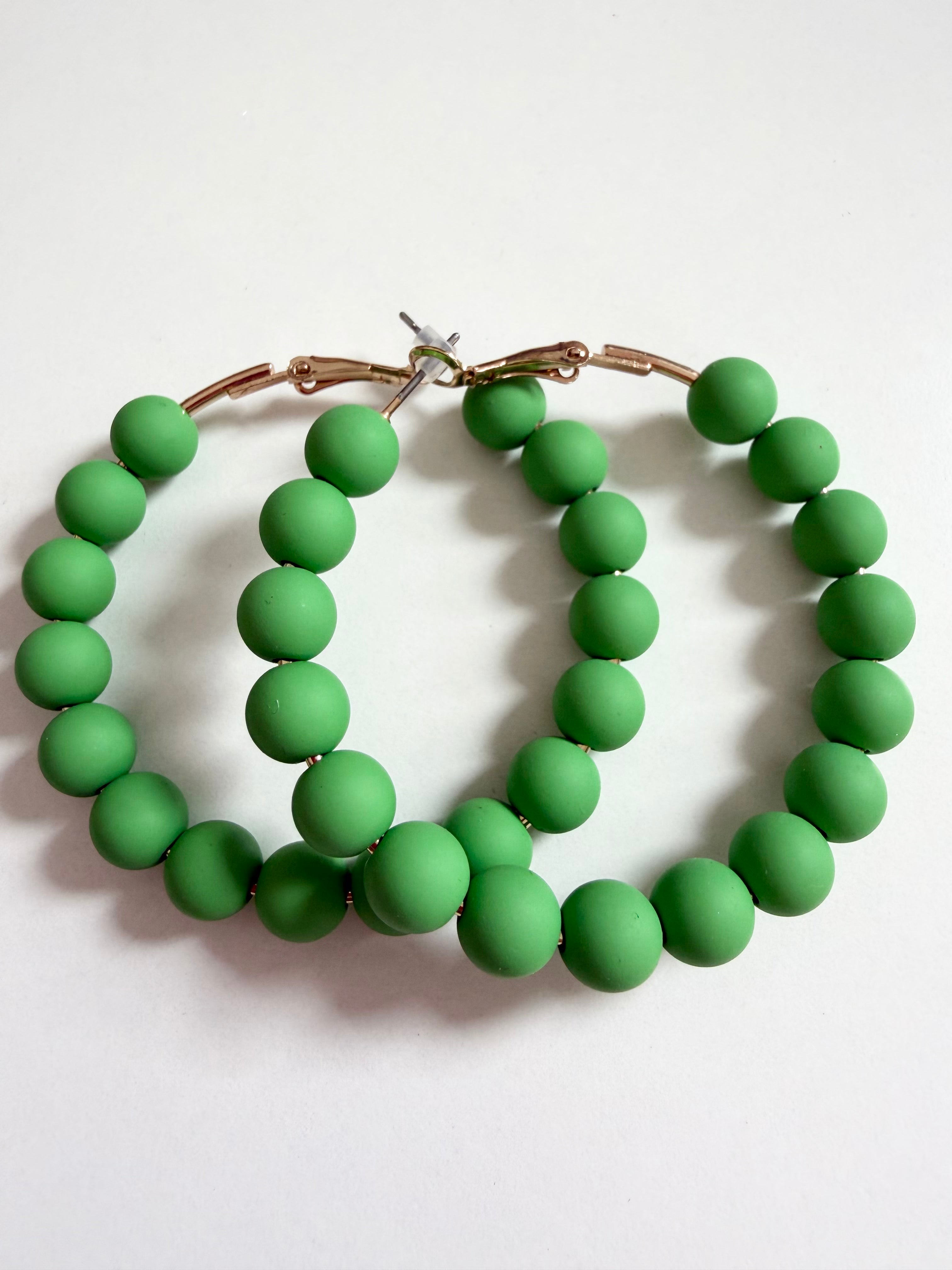 Laurita Beaded Hoops