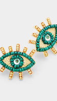 Evil Eye Beaded Studs