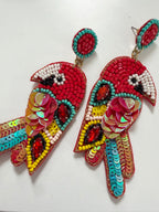 Macaw Beaded Earrings