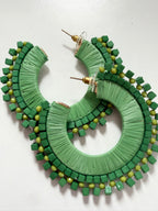 Paper & Beaded Hoops