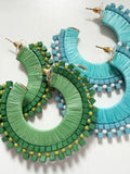 Paper & Beaded Hoops