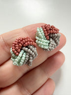 Beaded Button Studs