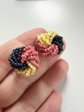 Beaded Button Studs