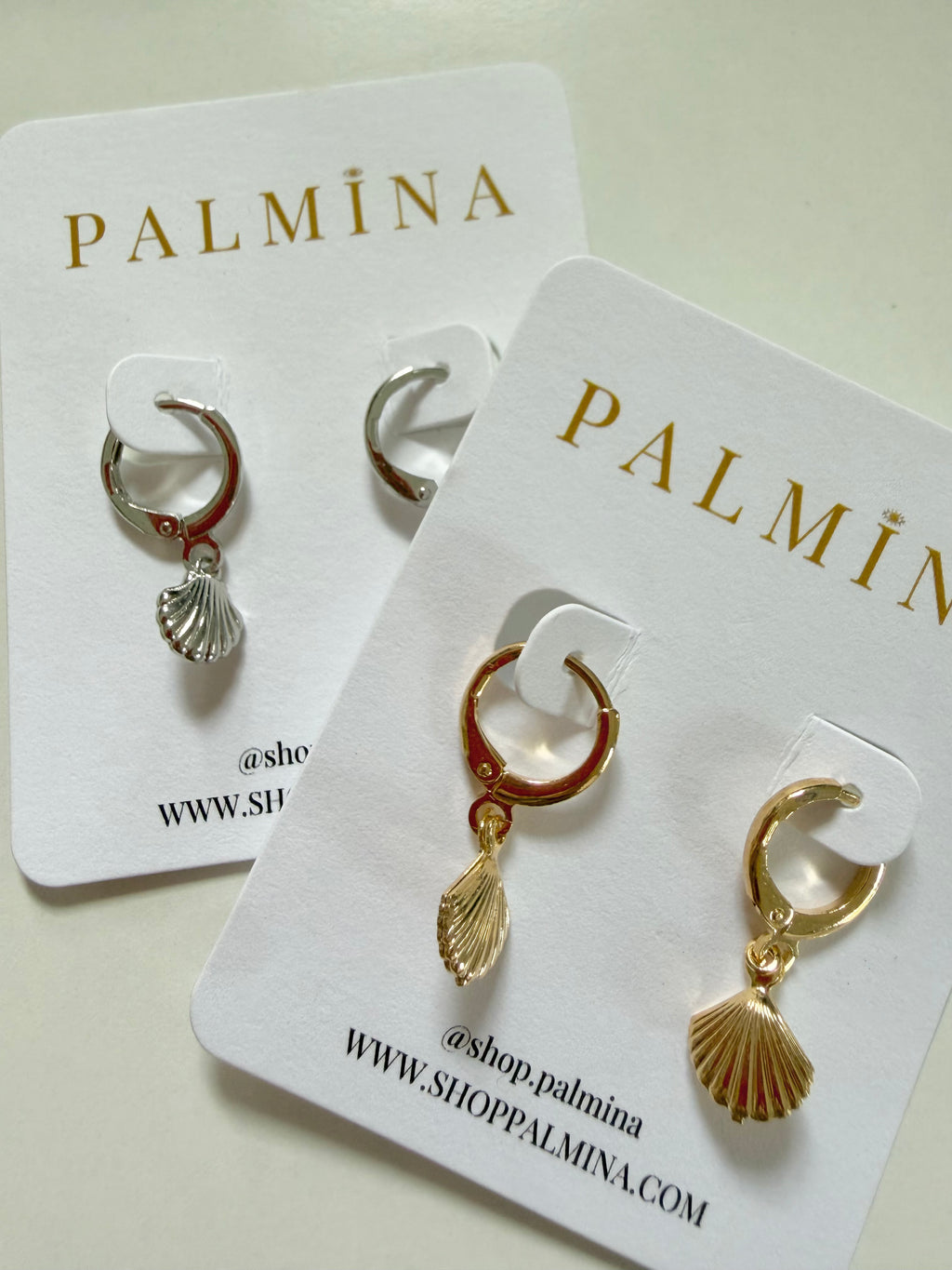 Gold Filled Mini Shell Hoops