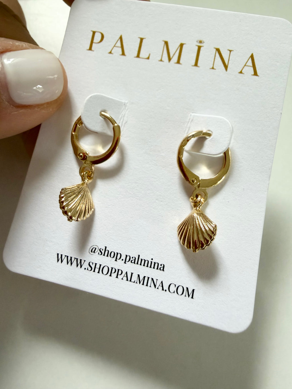 Gold Filled Mini Shell Hoops