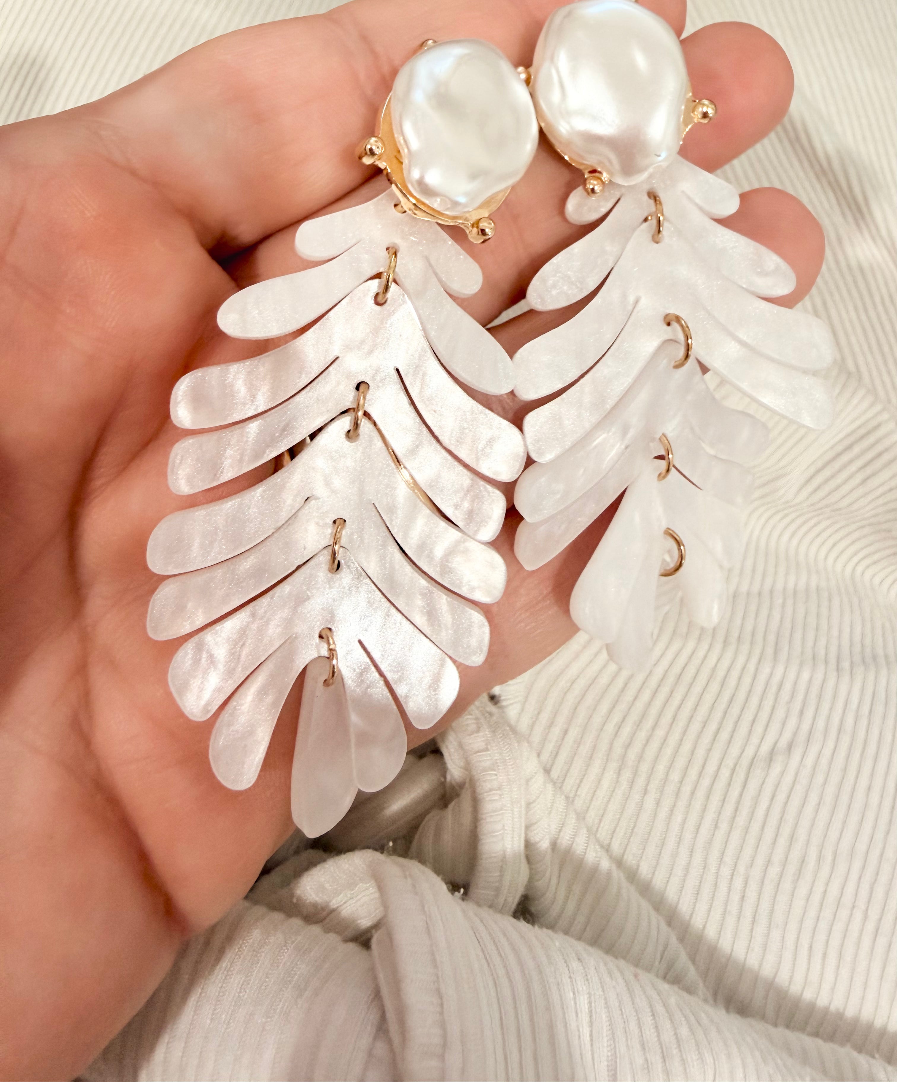 White Acrylic Palms