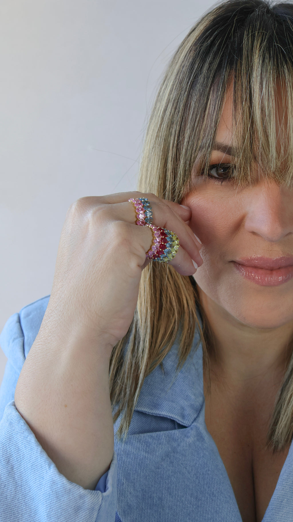 Colored Rings - Oval