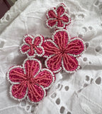XL Beaded Double Flower