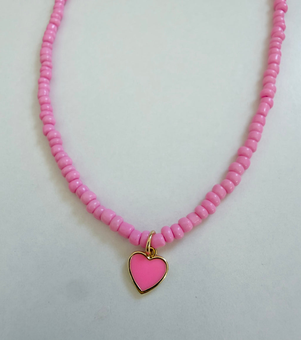 Beaded Heart Necklace