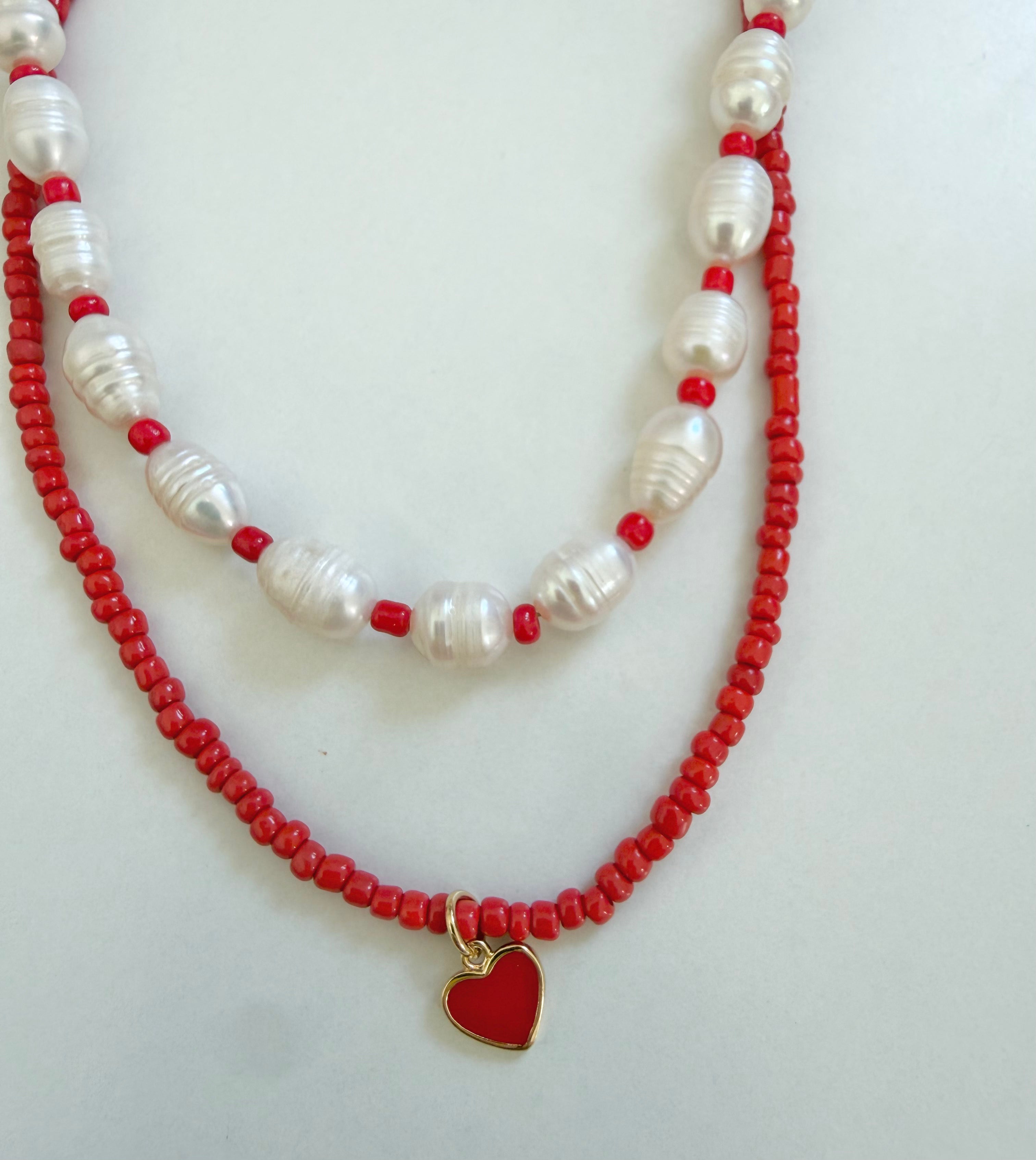 Beaded Heart Necklace