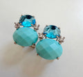 French Clasp Stone Studs