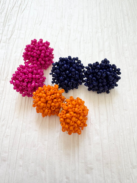 Beaded Button Studs 0918