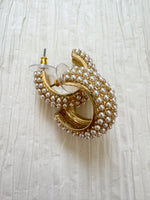 GD Mini Pearl Round Hoops