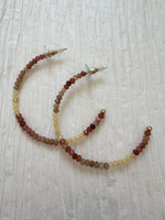 Neutral Beaded Hoops