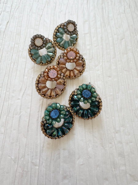 Beaded Wreath Drops