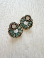 Beaded Wreath Drops