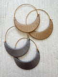 Thread Wrap Moon Style Hoops