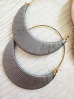 Thread Wrap Moon Style Hoops