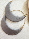 Thread Wrap Moon Style Hoops