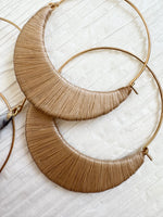 Thread Wrap Moon Style Hoops