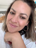 Neutral Beaded Hoops