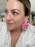 XL Beaded Double Flower