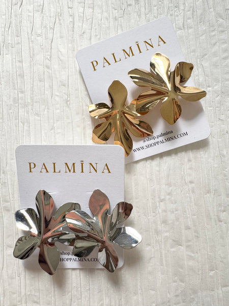 Gold Filled Flat Flower Studs