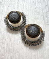 Beaded Grey Rounds