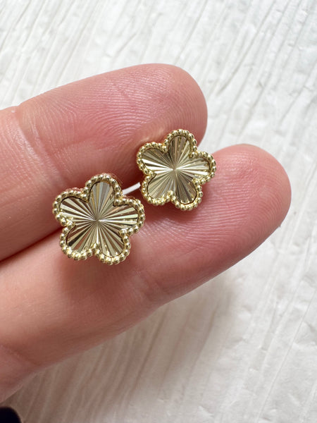 Fluted Flower Studs