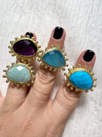 Natural Stone Rings