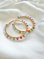 All the Colors Pearl Hoops