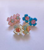 Four Petal Flower Studs