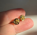 Gold Dipped Rose Studs