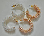 Beaded Hoops