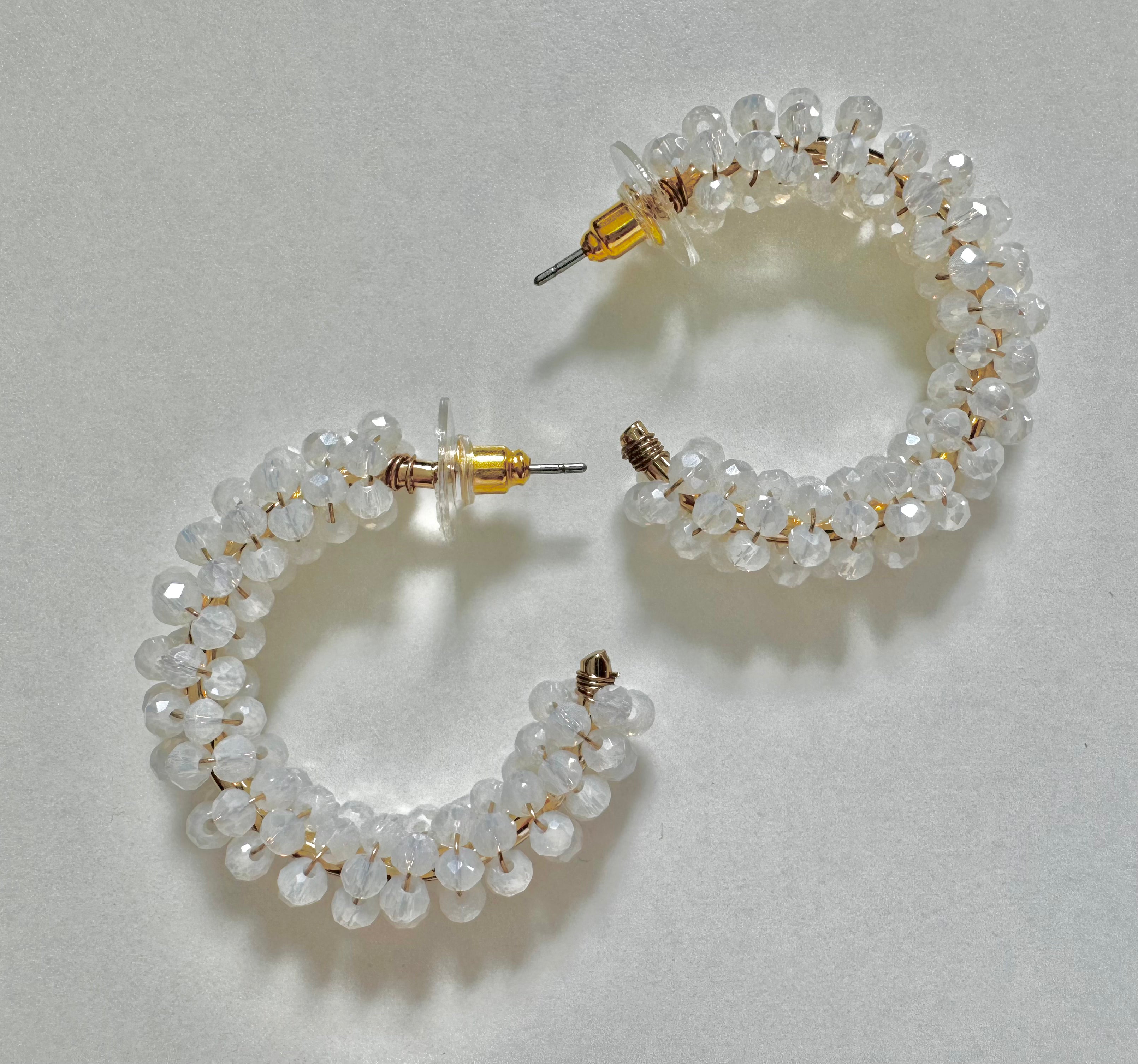 Beaded Hoops