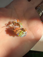 Mini Pastel Beaded Hoops