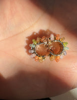 Mini Pastel Beaded Hoops
