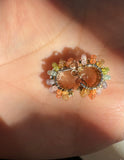 Mini Pastel Beaded Hoops