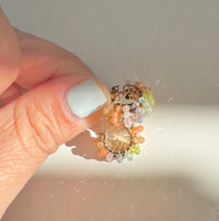 Mini Pastel Beaded Hoops
