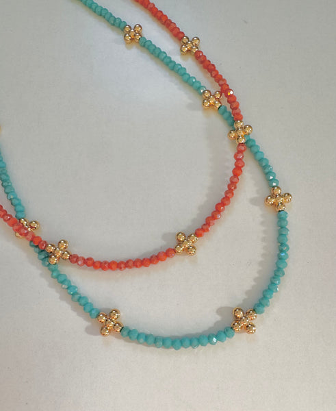 Beaded Cross Necklace